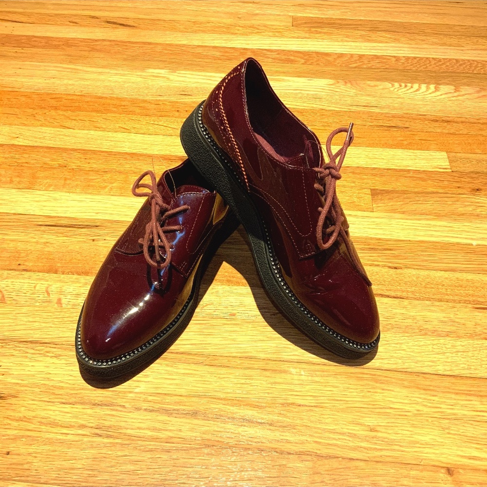 Tata Italia Red Derby Shoes
